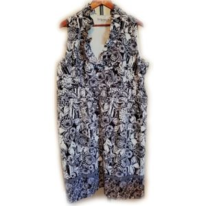 AA Studio Ruffled Floral Midi Plus Size Dress